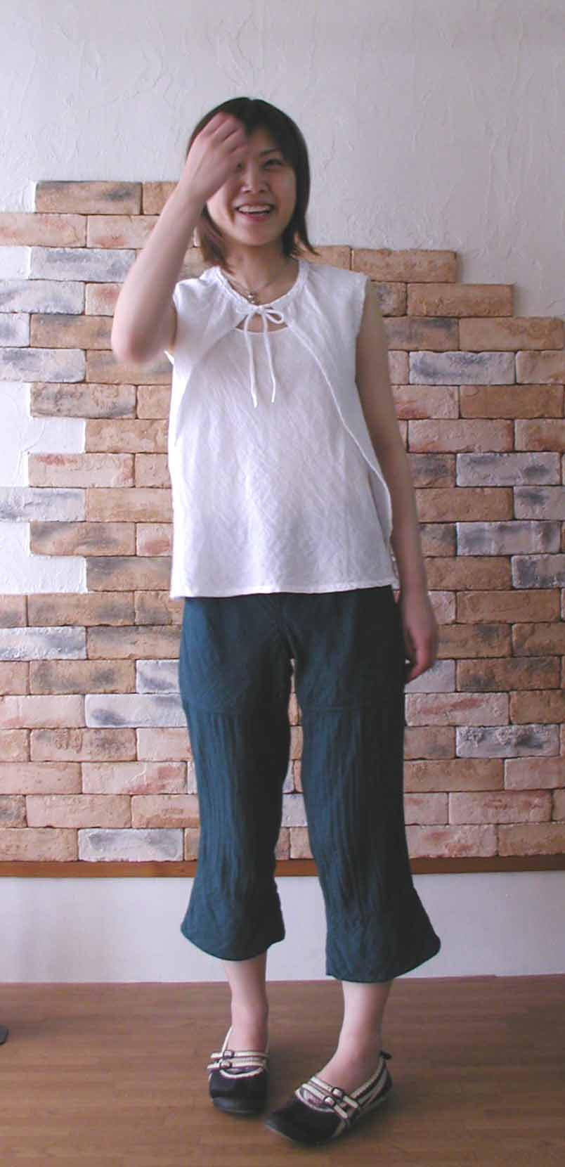 クロップドパンツ・ディープグリーン